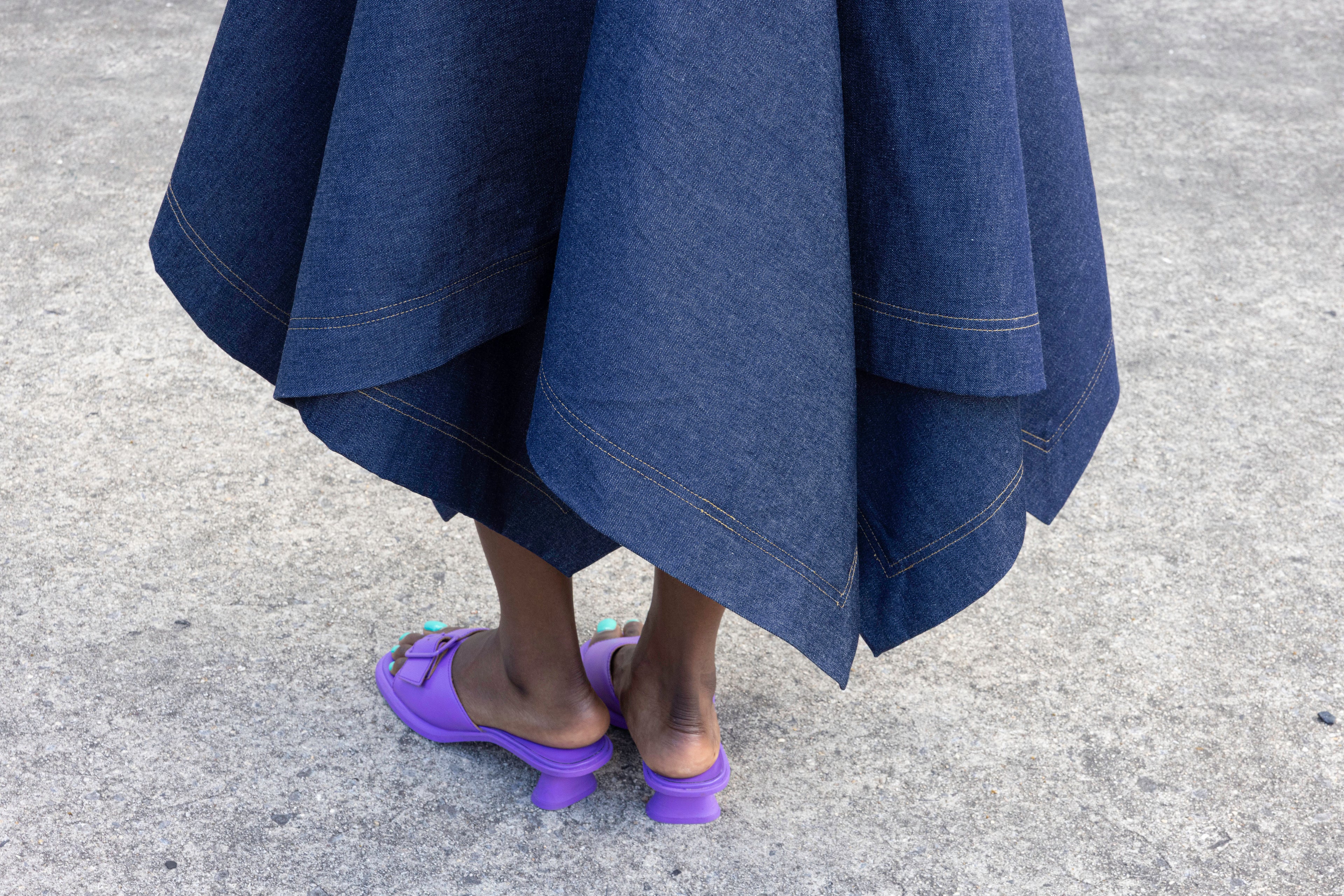 BEDORA INDIGO DENIM SKIRT